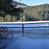 Carpathian most famous lake overflows and freezes: Stunning photos revealed
