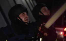 Ukrainian State Emergency Service shows results of aftermath of Russian attack on Kyiv