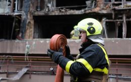Kyiv ablaze, drone attack sparks fires in residential areas, supermarket, and kindergarten