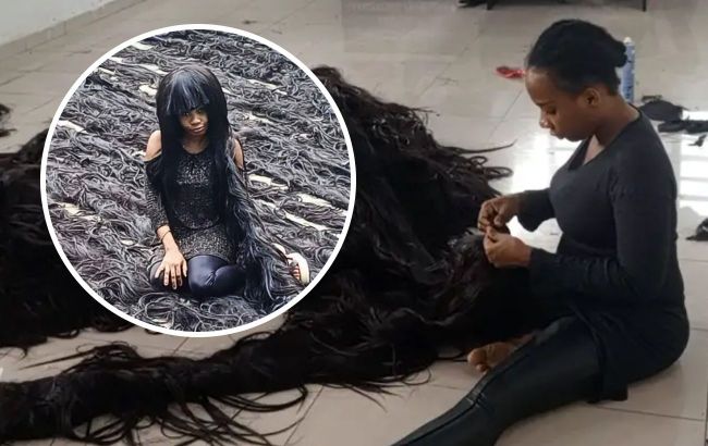 Woman created the longest wig and set a record: How her creation looks