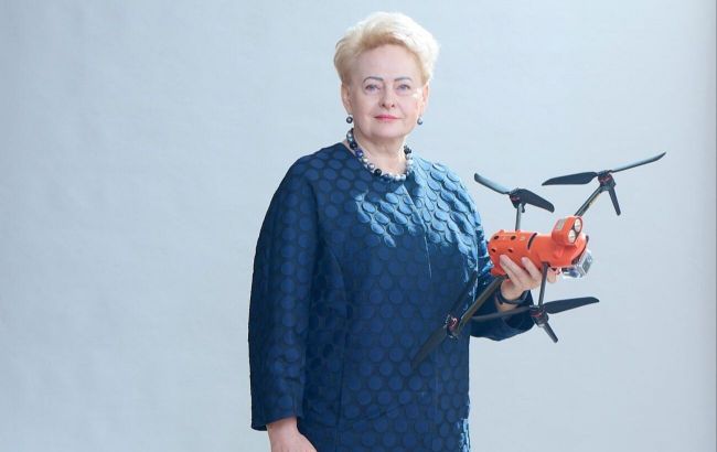In Lithuania, volunteers and Grybauskaite launch fundraising campaign for drones for Ukraine
