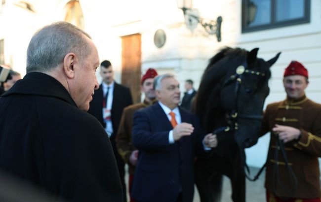 Orbán presents Erdogan horse during his visit to Hungary