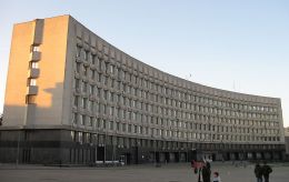 Russian drone strike targets government building in Sumy