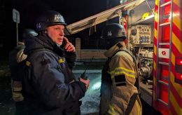 Russia strikes Kharkiv city center with drone: Building on fire