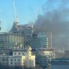 Unfinished Sberbank building caught fire in Moscow