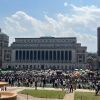 Palestinian students protest war in Gaza at Columbia university