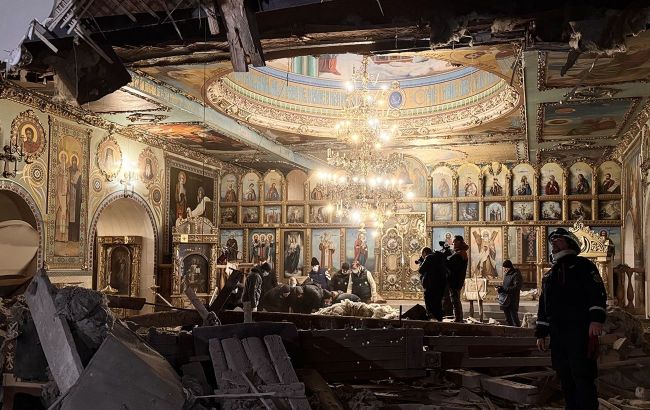 Zaporizhzhia cathedral heavily damaged in Russian missile strike