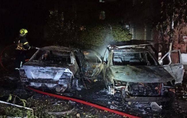 Drones hit university, multiple fires reported: photos show aftermath of strike on Kyiv