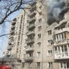 Aftermath of Russian strike on high-rise in Donetsk region revealed