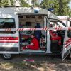 Russian drone hits passenger minibus in Kherson, leaving several injured