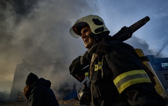 Drone attack sparks fire in Kharkiv after Russian strike
