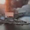 Russians strike Dnipro Hydroelectric Power Plant, fire erupts