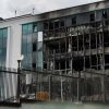 Russian strikes on Kyiv cause fire in former British visa center