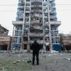 Kyiv high-rise on Lukianivka after the attack: Photo report