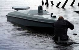 Ukrainian intelligence strikes Russian speedboat in Crimea with Magura V5 drone, sources say