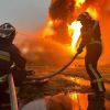 Fire at industrial facility in Kyiv region due to Russian attack