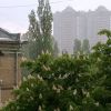 Direct lightning hit on Kyiv skyscraper captured on camera