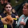 Saving pets after Kyiv missile strike: Cat in pillowcase, dog, and parrot