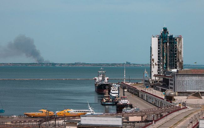 Russian drone strike hits Ukraine's Odesa port, foreign ship damaged