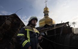 Inside the historic Kyiv Pechersk Lavra after Russian strike: Shocking images of destruction
