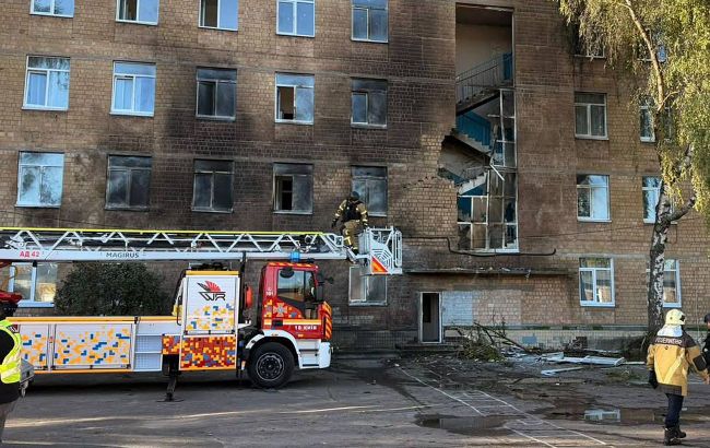 Russia's jet-powered drone hits school in Kyiv, fire breaks out: Footage