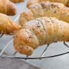 Easy homemade croissants with jam - No yeast, no baking powder needed
