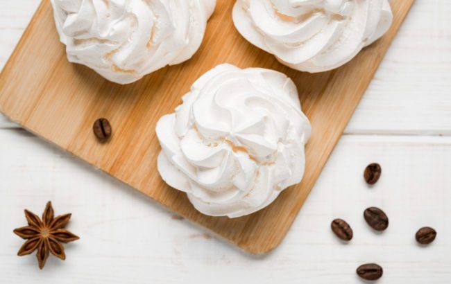 Chocolate meringue - Recipe for light dessert with only 4 ingredients