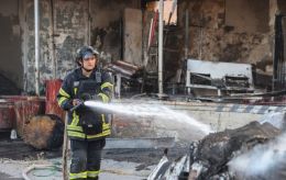 Russian attack hits two Odesa hypermarkets, warehouses and energy facilities