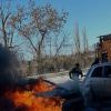Russians shell Kherson, car catches fire, two fatalities reported