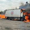 Russian army shells Red Cross truck, casualties reported