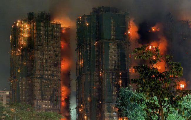 Deadly fire in Hong Kong: three construction company employees detained