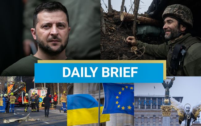 Zelenskyy's visit on Kupiansk front, downing of Russian aircraft - Monday brief