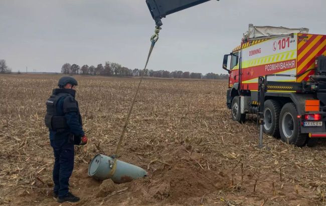 Warhead of Russian missile discovered and neutralized in Kyiv region