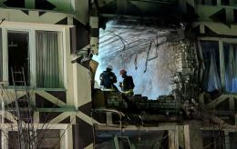 Kyiv private medical clinic damaged in Russian strike: Photo report