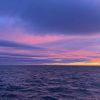 Unique footage: Polar explorers showcase sunset over Atlantic Ocean