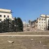 Russian airstrike destroys regional administration building in Kherson, Ukraine