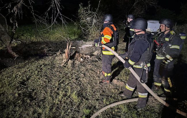 Drone strikes hit city near Kyiv: First images emerge from Berezan