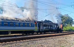 Russia strikes train in Ukraine's Kharkiv region: Casualties and fire reported