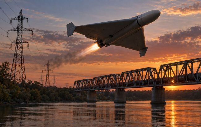 Russia uses jet-powered drones with warheads against power lines and bridges for first time