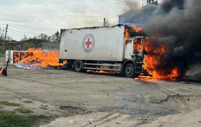 Red Cross reacts to shelling of humanitarian aid truck in Donetsk region