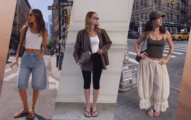 5 fashionable outfits with flip-flops for warm September days