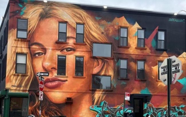 Mural honoring slain Ukrainian refugee Iryna Zarutska unveiled in Brooklyn
