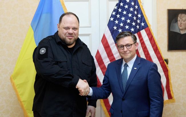 Speaker of Ukrainian Parliament discusses lifting restrictions on strikes against Russia with speaker Johnson