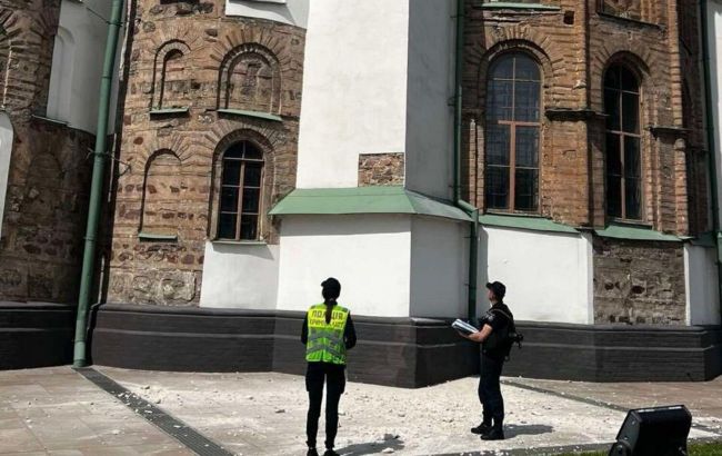 Ukrainian World Heritage site St. Sophia Cathedral in Kyiv damaged during massive drone attack