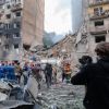 Russia spreads cynical fake of air defense missile striking Kyiv building, Ukrainian side says