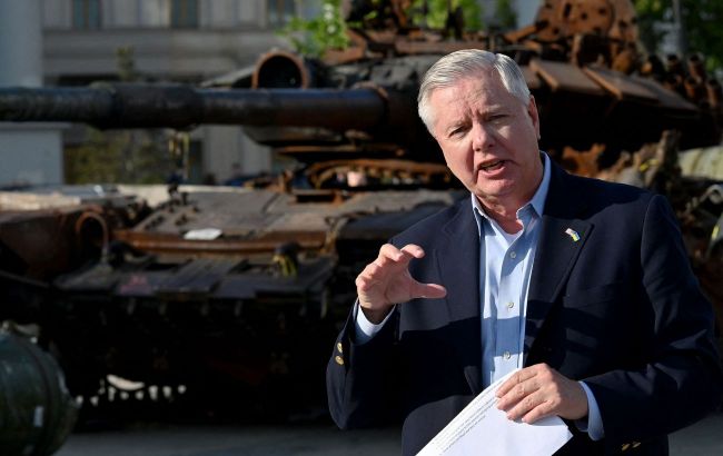 US Senator Lindsey Graham arrives in Kyiv