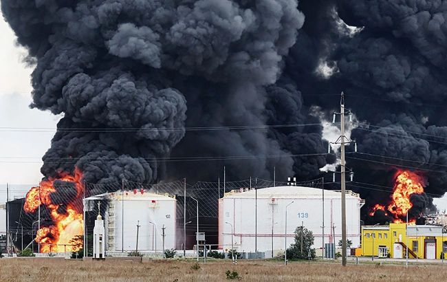 Satellite images reveal fire at Feodosia oil depot with new tanks ablaze