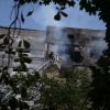 Three people injured in Russian strike on Kyiv high-rise: Footage of aftermath
