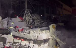 Russia destroys post terminal near Kharkiv, video emerges