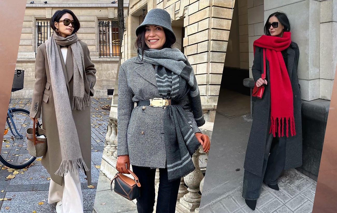 Fashion trends 2025 - Stylist told how to wear scarf in fall
